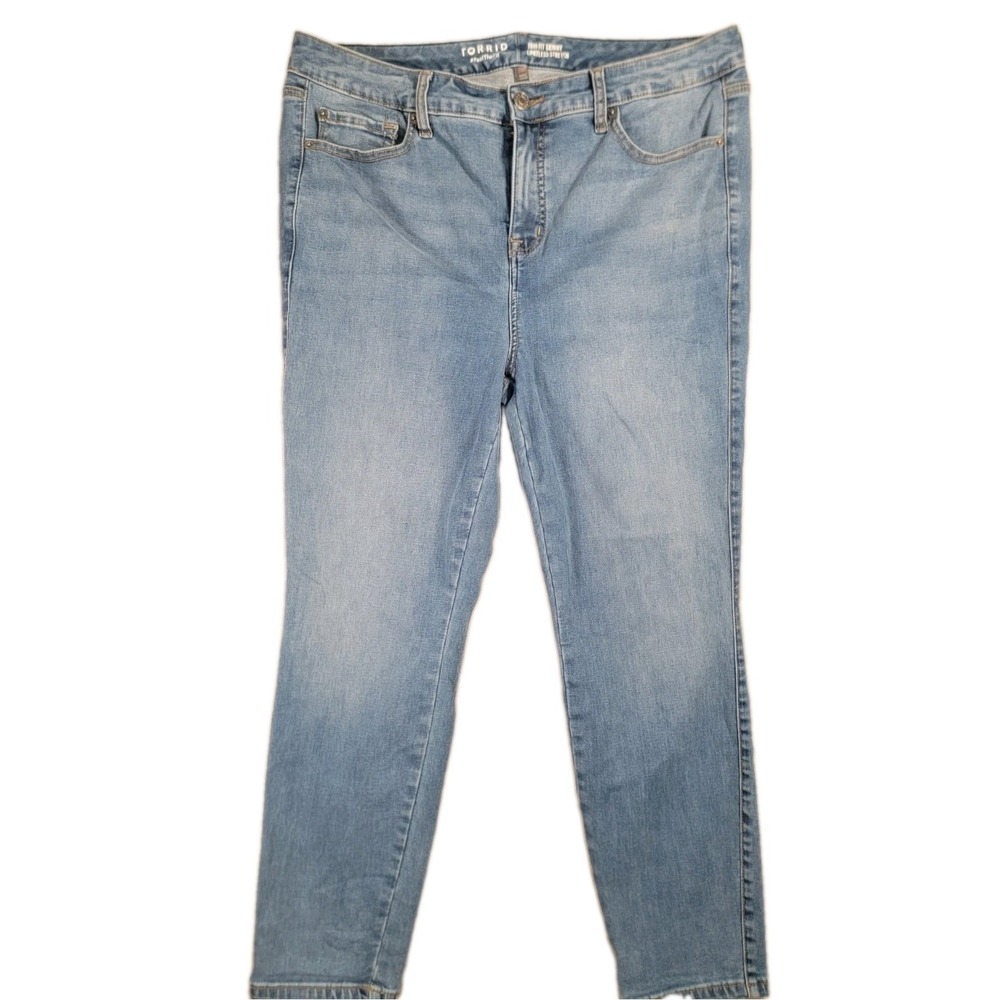 Torrid Jeans Women 16R 18R 20R Trio Fit Skinny Limitless Stretch High Rise Denin